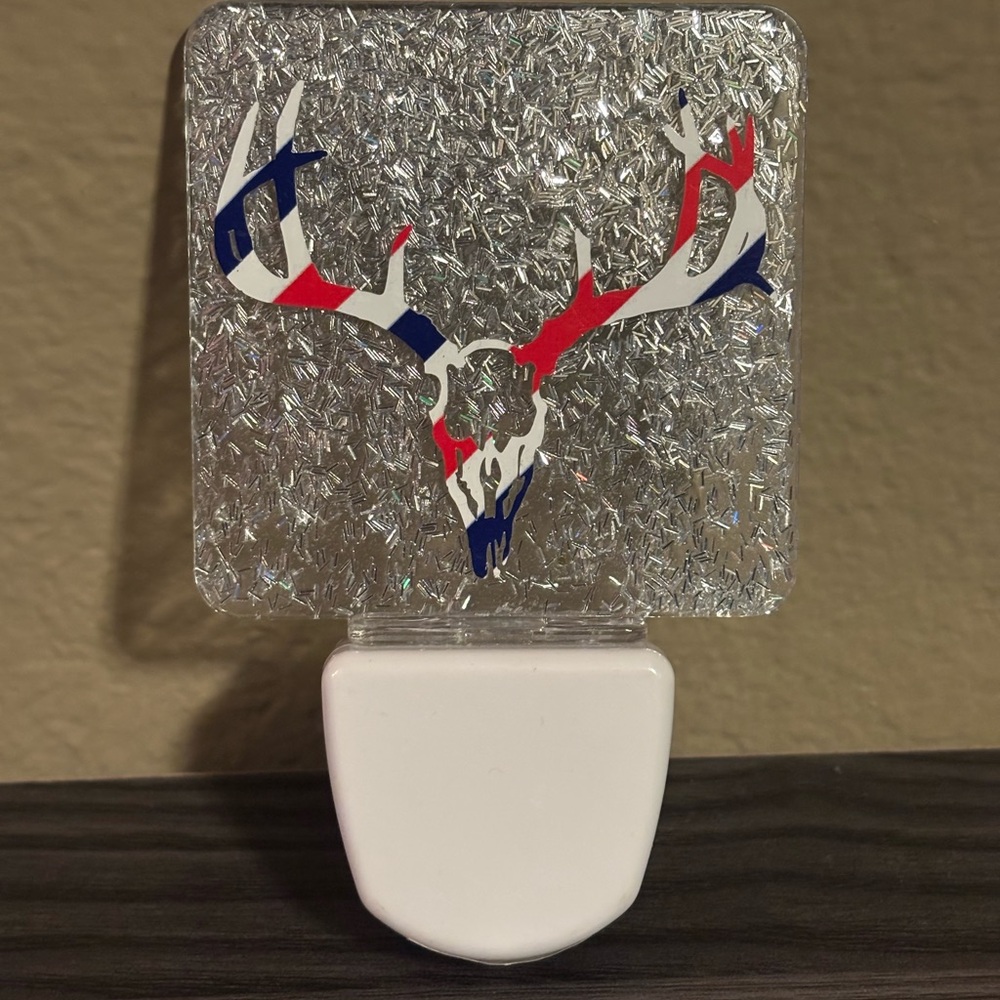 Patriotic Deer Antler Night Light